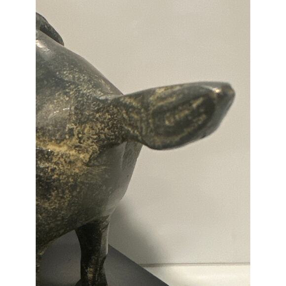 Bronze Horse bookend Statue Art Piece San Francisco Bay Trading Patina Wood Base - Picture 11 of 14